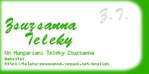 zsuzsanna teleky business card